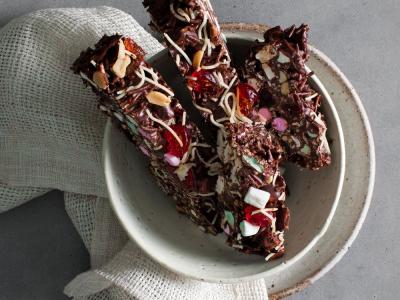 Rocky Road Style Slice With Fried Noodle