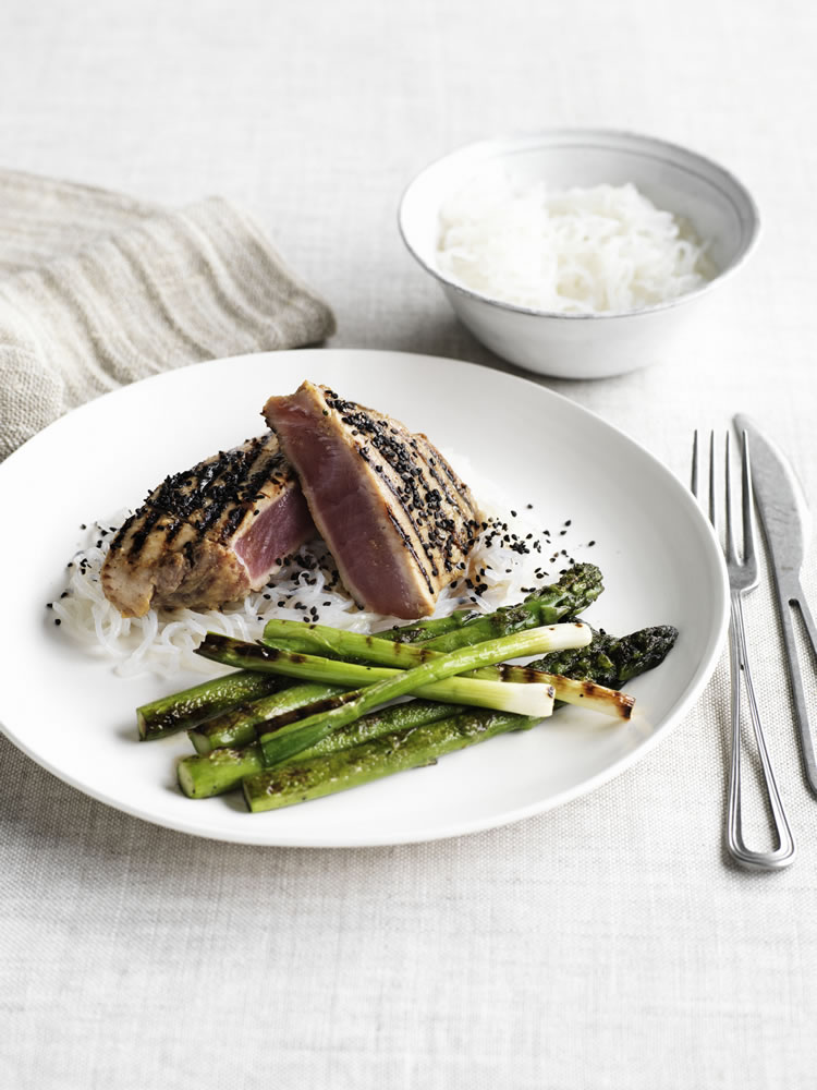 Asian marinated tuna clearance steak