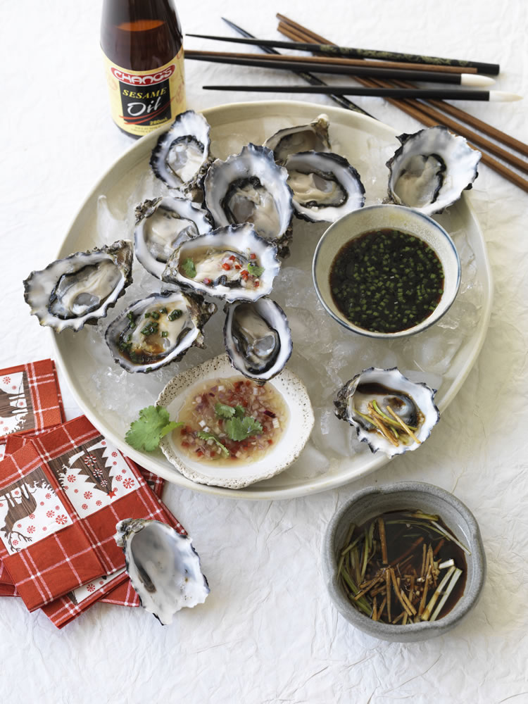 Oysters with three dressings Chang's Authentic Asian Cooking