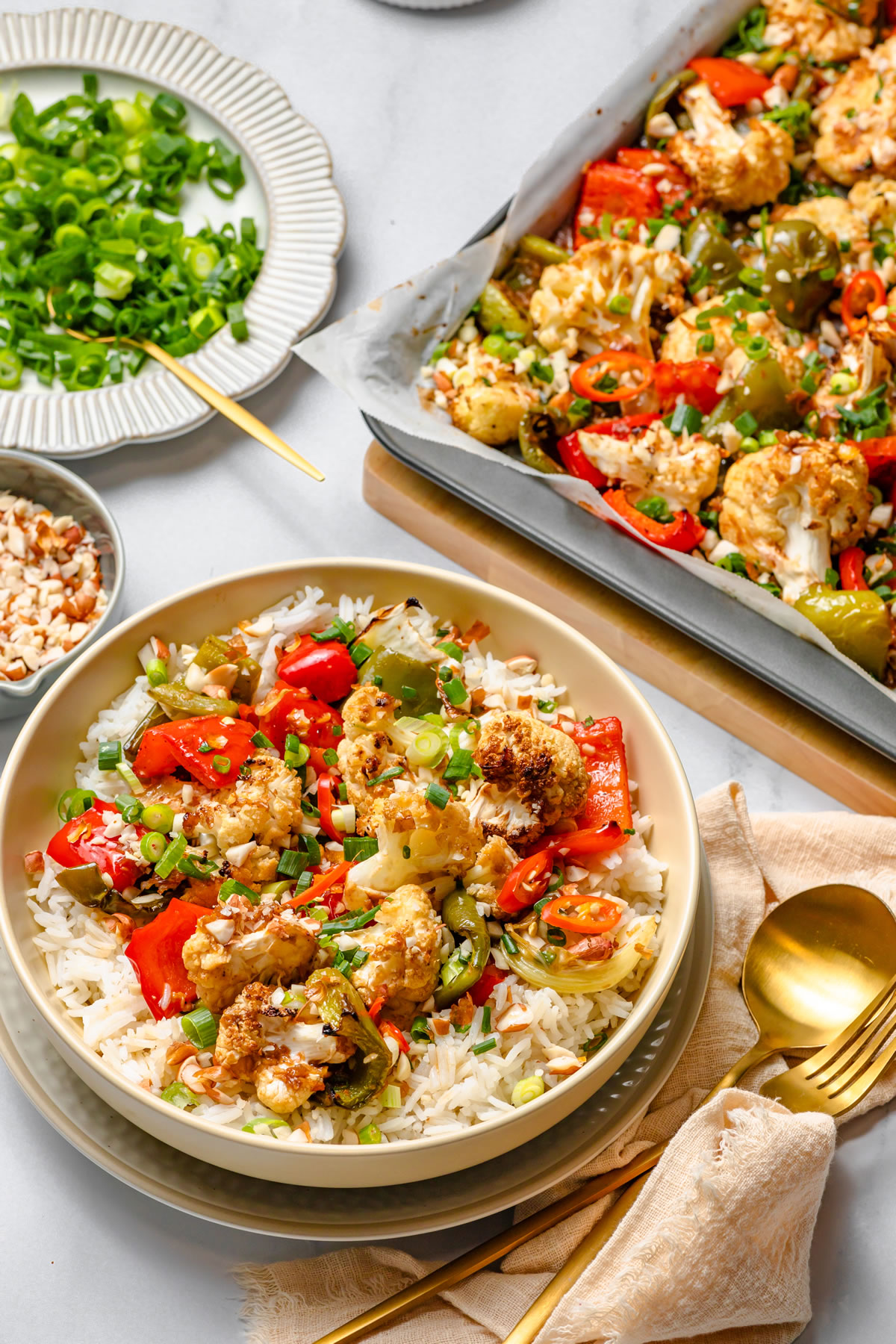 Kung Pao Cauliflower Tray Bake Chang's Authentic Asian Cooking