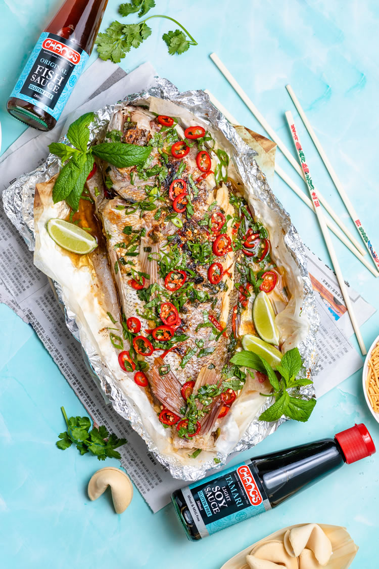 Asian Style BBQ Whole Snapper Chang's Authentic Asian Cooking Est 1968