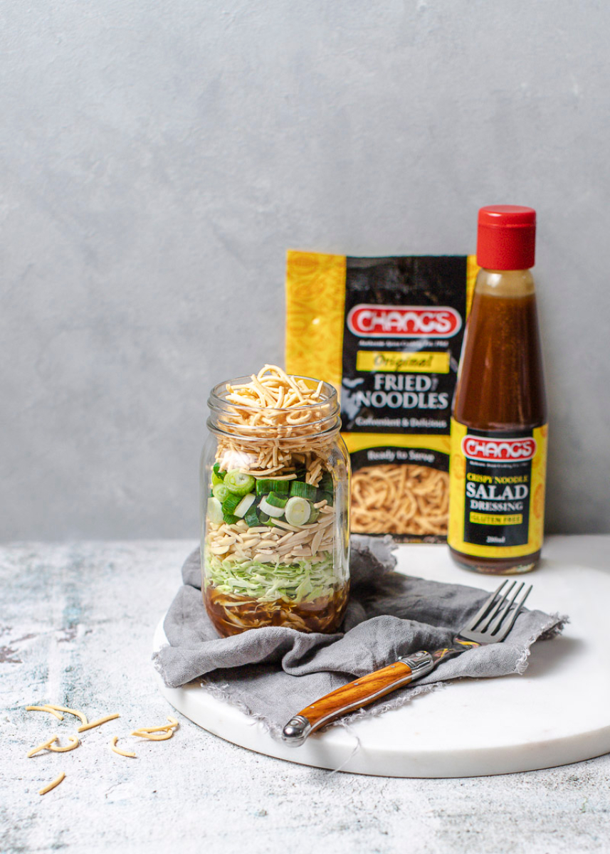Crispy Noodle Salad in a Jar Chang's Authentic Asian Cooking Est 1968