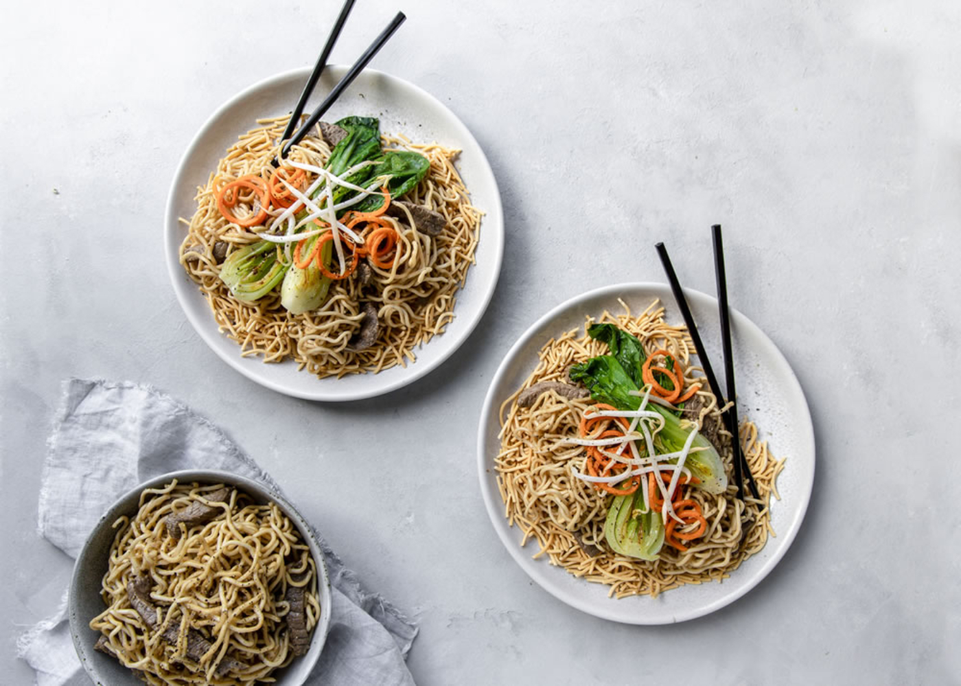 Fried Noodle Nest with Soy Beef Noodles Chang's Authentic Asian Cooking Est 1968