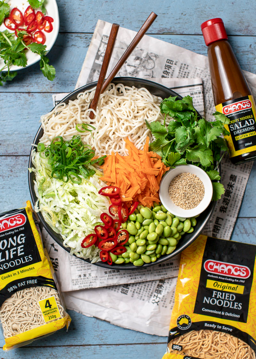 Noodle Salad with Edamame Beans Chang's Authentic Asian Cooking Est 1968