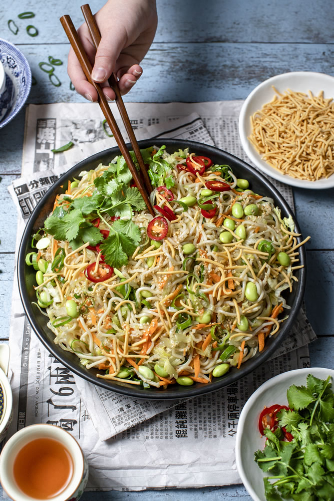 Noodle Salad with Edamame Beans Chang's Authentic Asian Cooking Est 1968