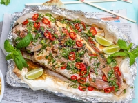 Asian Style BBQ Whole Snapper