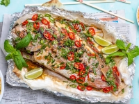 Asian Style BBQ Whole Snapper