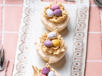 Easter Nest Mini Cheesecakes